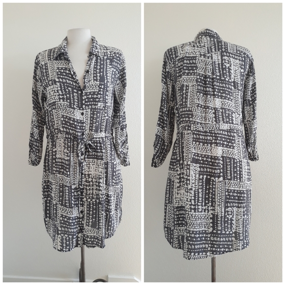 Anthropologie Dresses & Skirts - Anthropologie Velvet Gingham Tunic Dress Small